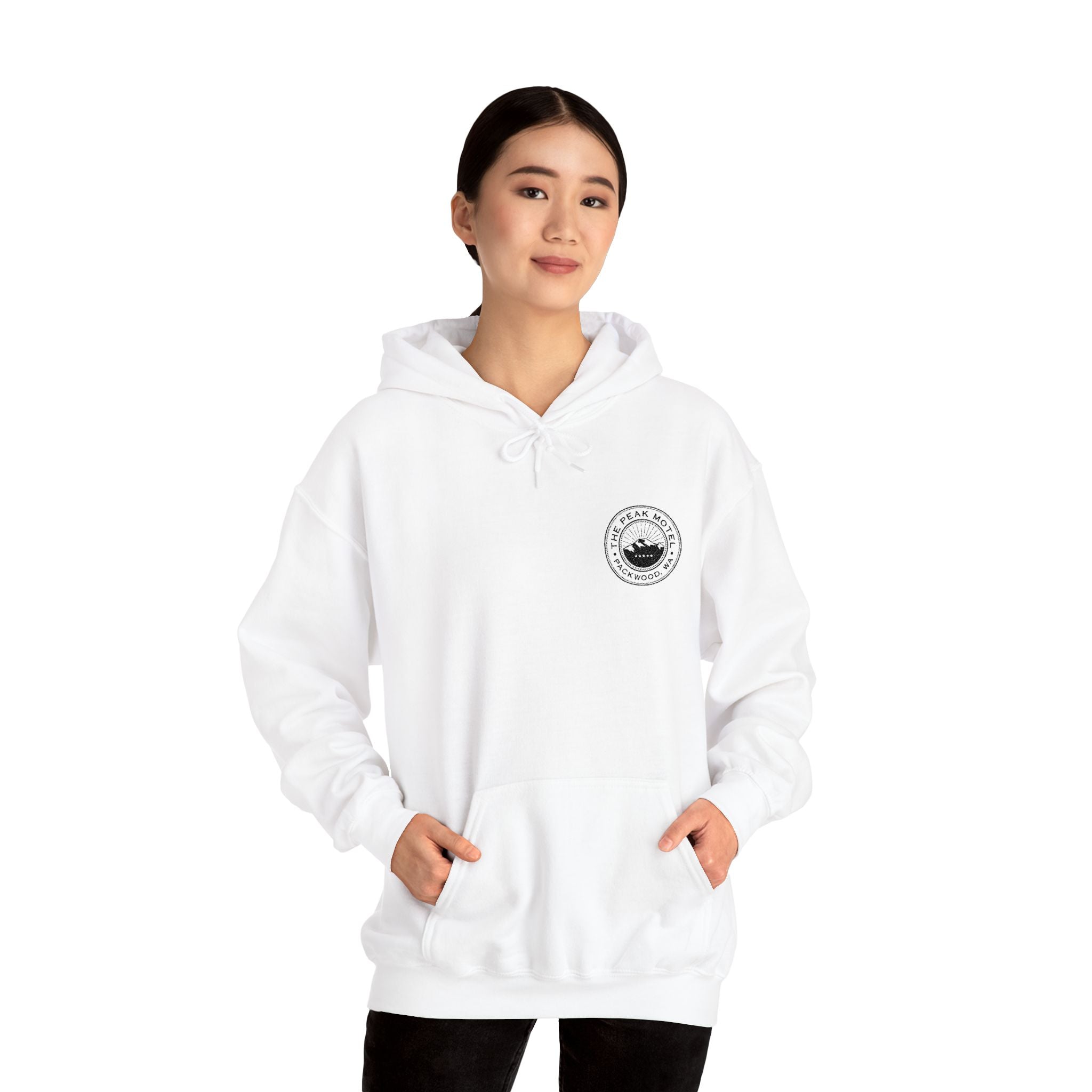Embroidered Hoodie - Unisex/ Black logo