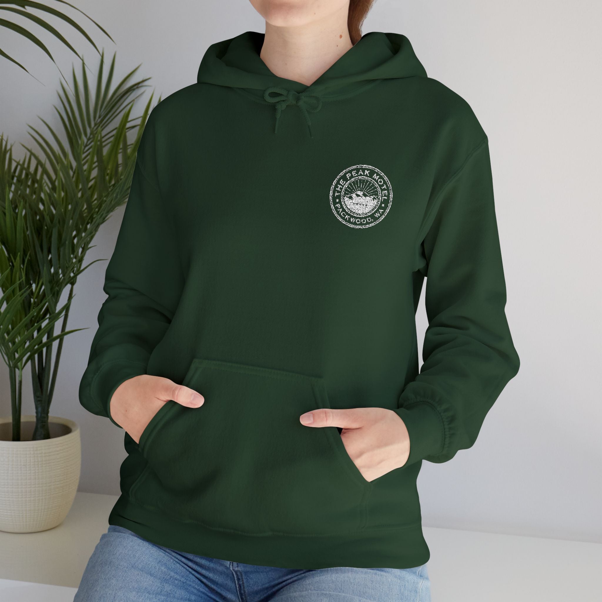 Embroidered Hoodie - Unisex/White logo