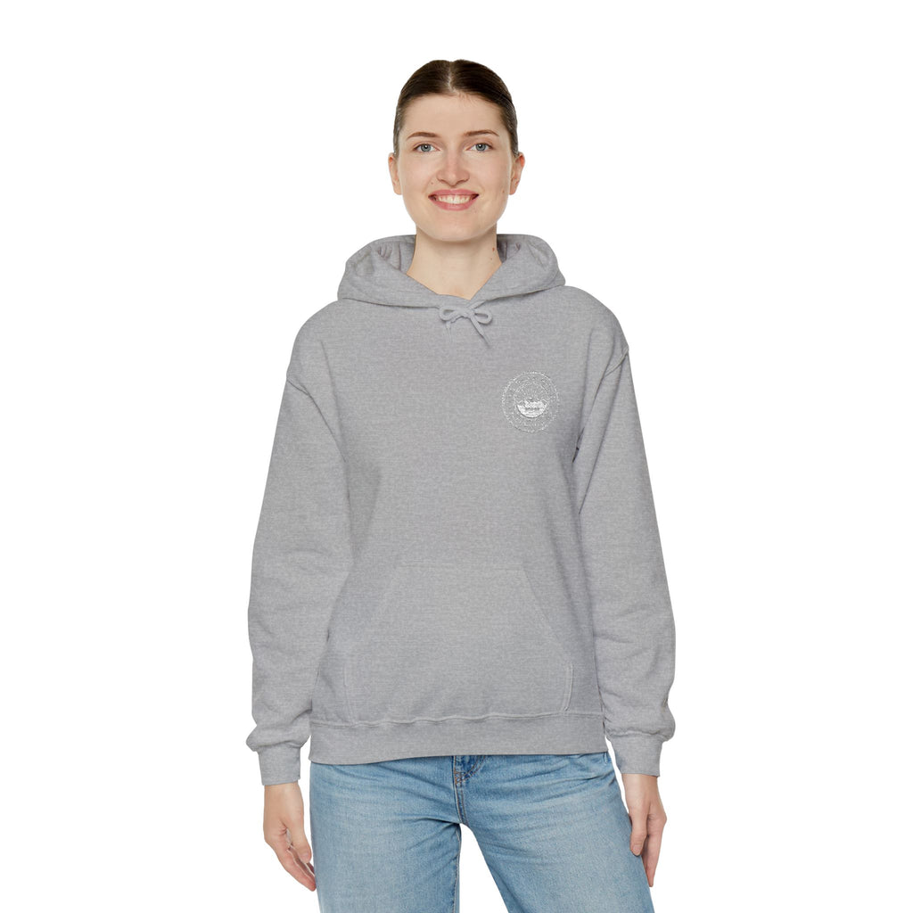 Embroidered Hoodie - Unisex/White logo