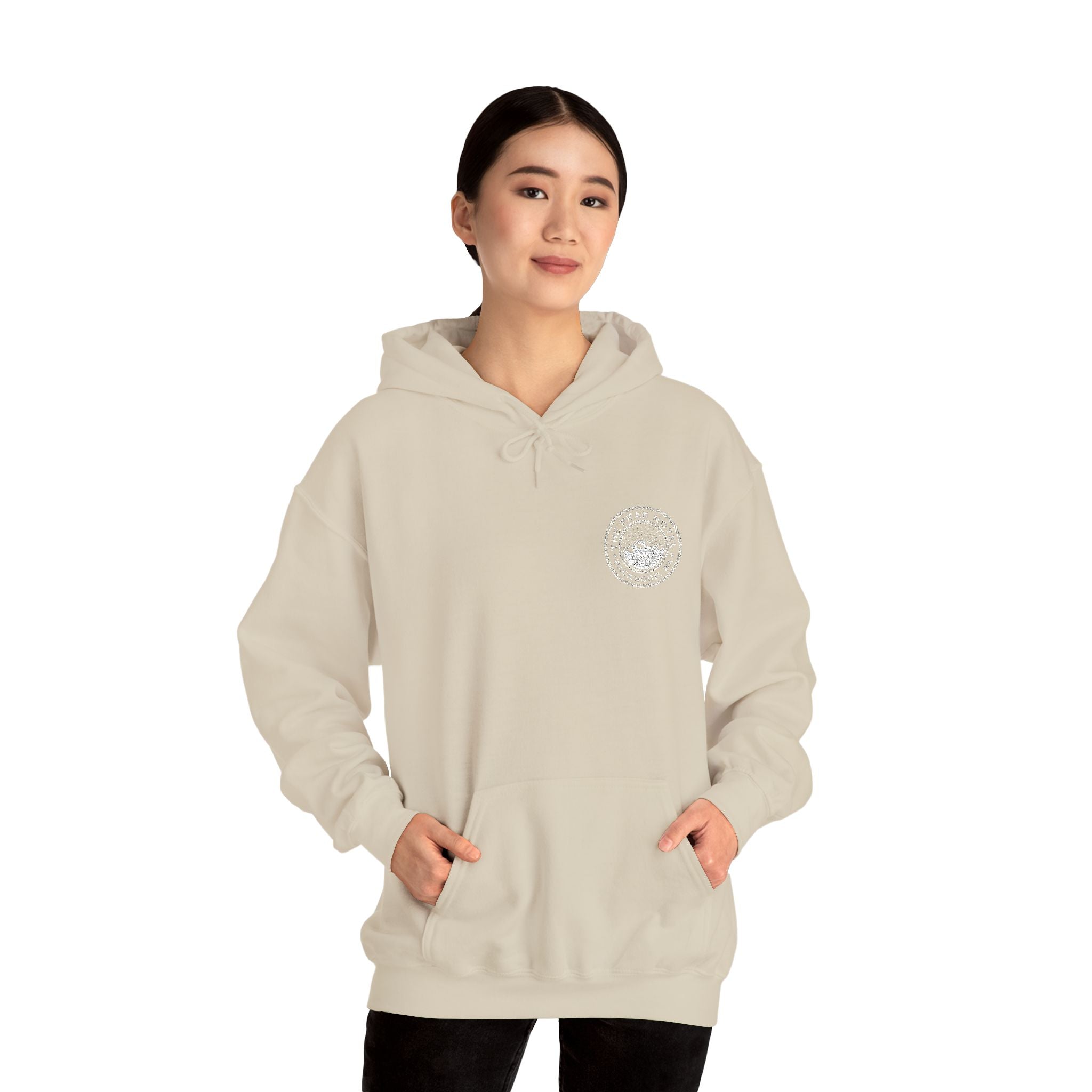 Embroidered Hoodie - Unisex/White logo