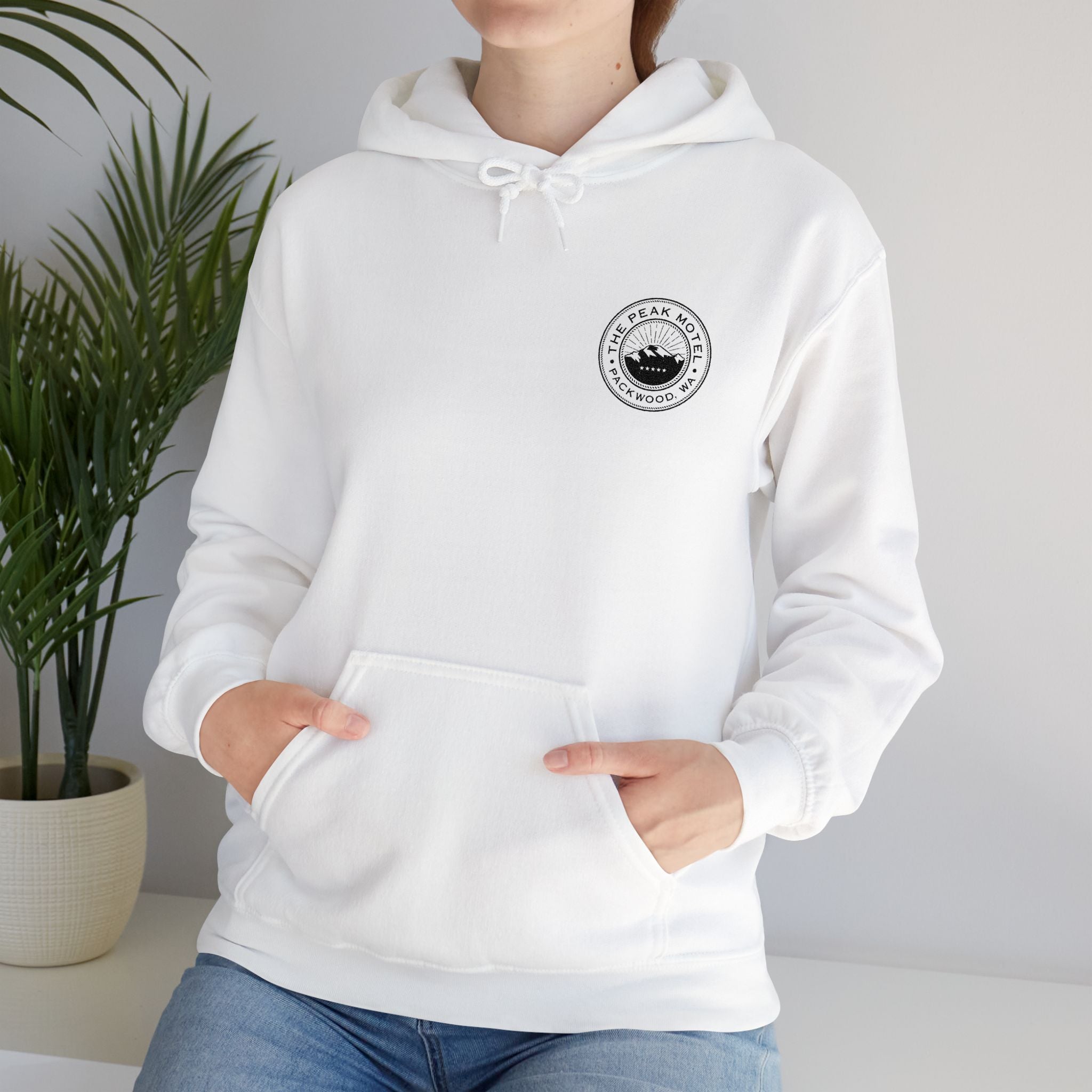 Embroidered Hoodie - Unisex/ Black logo